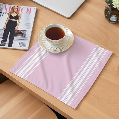 Cloth Napkins 20 x 20 Inch Pink Stripes Soft Absorbent Dinner Napkins French Stripe Farmhouse Style Washable Reusable Kitchen Napkin Sets for Parties Wedding Restaurant Hotel