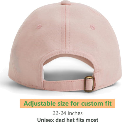 Linen Cotton Baseball Cap, Summer Breathable Dad Hat Men Women