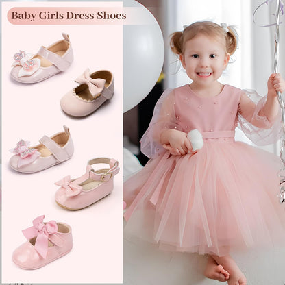 Baby Girls Mary Jane Flats Infant Princess Dress Shoes