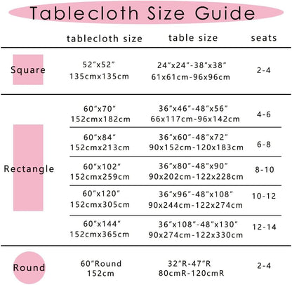 Pink Gingham Tablecloth for Rectangle Tables- Checkered Table Cloth Waterproof Kitchen & Table Linens-Polyester Buffalo Plaid Wrinkle Free Table Cover(Baby Pink 60x120in)