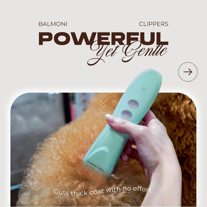 Cordless Pet Grooming Kit for Dogs & Cats, Quiet & Powerful Motor Paw & Face Trimmer, Lightweight Clipper, Dopamine Pink, Parent (Single-Dopamine Green)