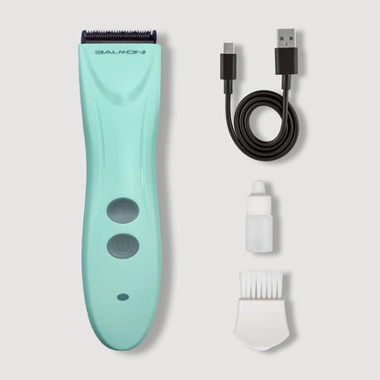Cordless Pet Grooming Kit for Dogs & Cats, Quiet & Powerful Motor Paw & Face Trimmer, Lightweight Clipper, Dopamine Pink, Parent (Single-Dopamine Green)