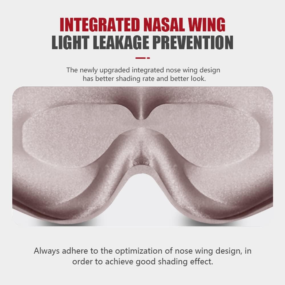 Sleep Mask for Side Sleeper, Blackout Eye Mask for Women Men