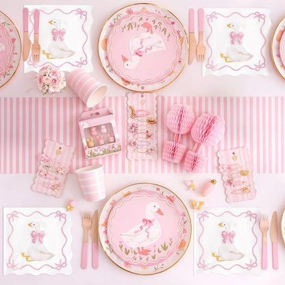 One Silly Goose Paper Napkins, 50 Pcs, 3-Ply, Pink