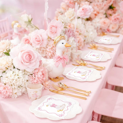One Silly Goose Paper Napkins, 50 Pcs, 3-Ply, Pink