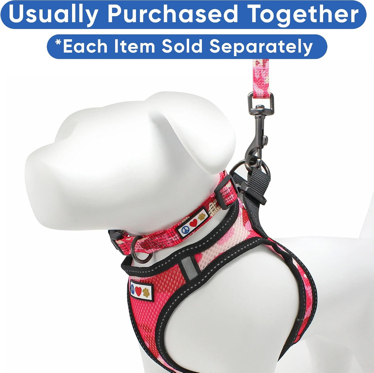 Dog Vest Harness Made with Breathable Air Mesh | All Weather Vest Harness for Extra Extra Small Puppies and Cats with Quick-Release Buckle - Extra Extra Small Pink Camo Mesh Dog Harness