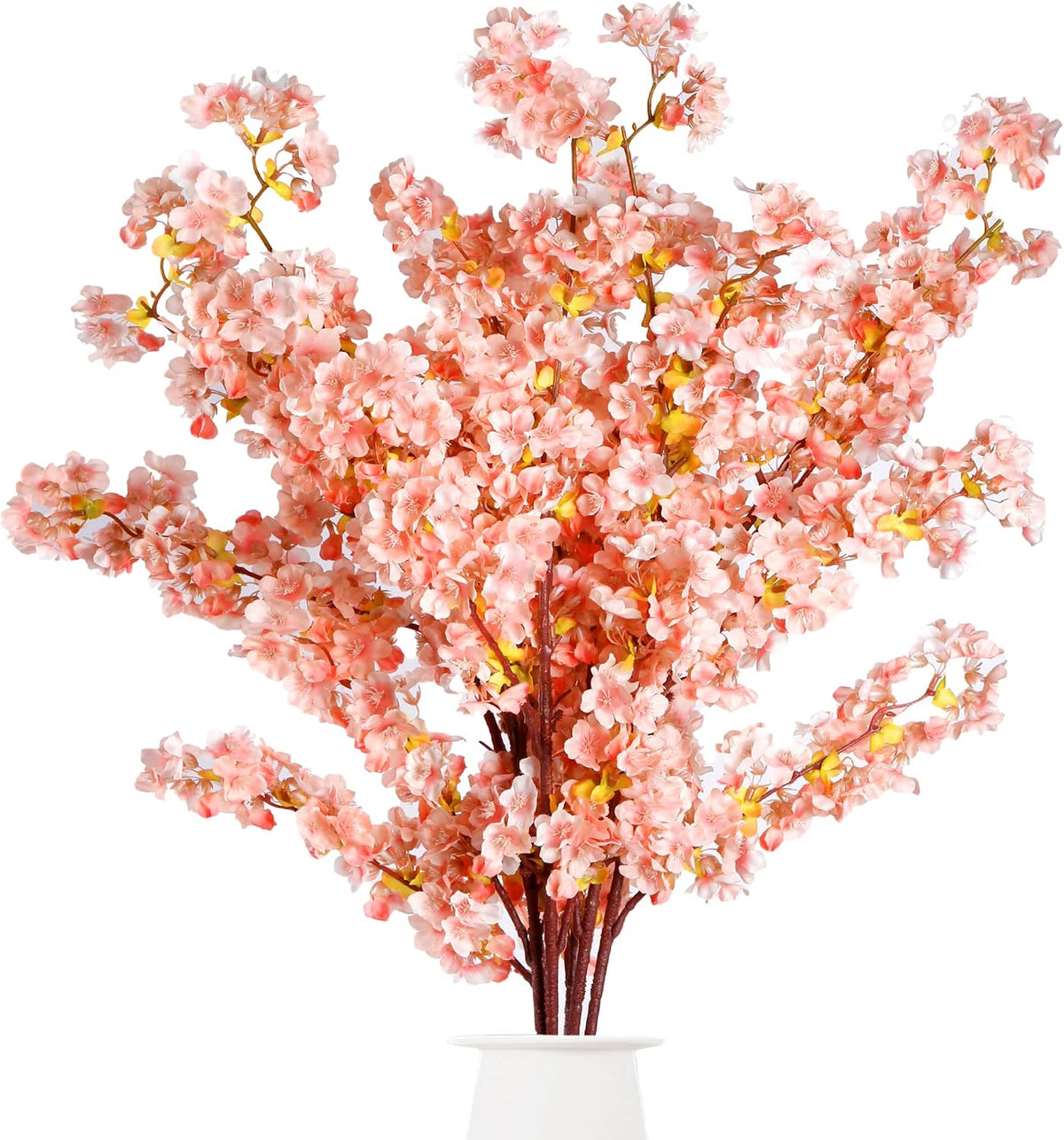 Cherry Flower Branches Plum Blossom Artificial Flowers Branches 39 Inch Branches Flowers Tree Stems for Home Wedding Party Decor (3 Pcs, Pink)
