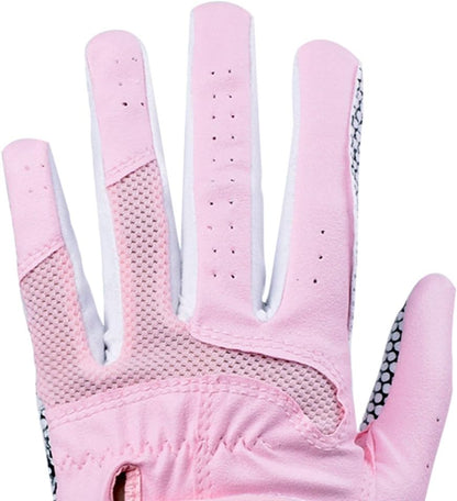 Women's Polyurethane Non-Slip Synthetic Leather Golf Gloves One Pair - Plain Both Hands