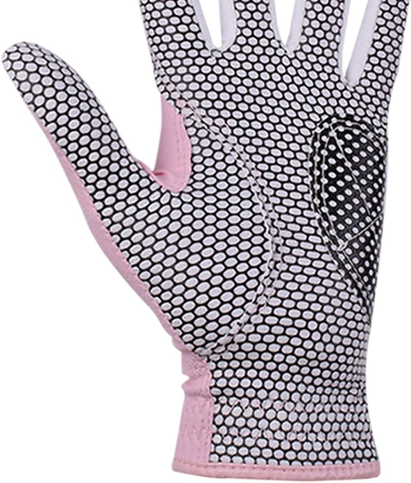 Women's Polyurethane Non-Slip Synthetic Leather Golf Gloves One Pair - Plain Both Hands