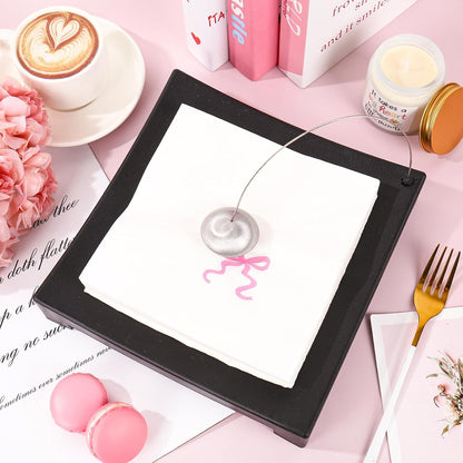 JarThenaAMCS 150 Pcs Pink Bow Paper Napkins Cute Bowknot Disposable Luncheon Napkins White Pink Dinner Hand Napkin for Wedding Birthday Party Table Supplies