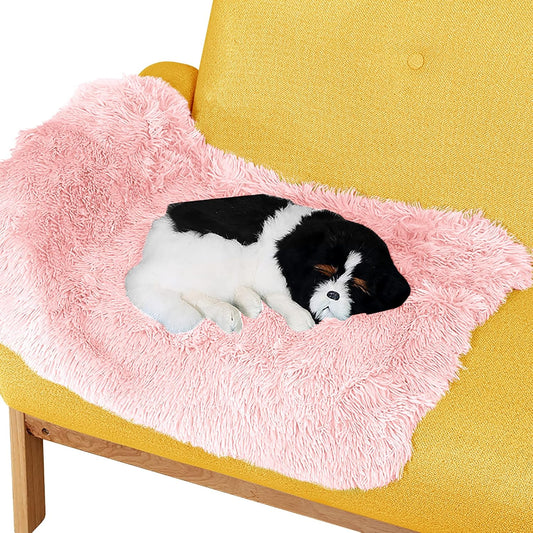 Pet Dog Bed Blanket, Fluffy Fleece Throw Sleep Mat, Soft Puppy Cat Kitten Blanket, S M L XL, Fuzzy Reversible Sherpa for Bed, Couch, Sofa, Travel, Washable & Lightweight