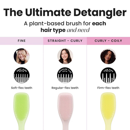 Plant-Based Ultimate Detangler Brush, All Hair Types, Pink