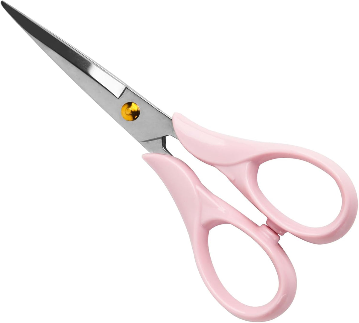 Scissors 6.3 Inch, Pink Acrylic Handle with Stainless Steel Blade