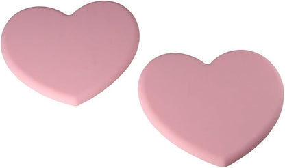 1pc Silicone Placemat, Pink, Silicone Heart-Shaped Mat, Heat Resistant Pot Holders, Multipurpose Non-Slip Kitchen Hot Pads for Countertops & Tables, Hot Dishes, Cookware, 6.1 * 6.69in