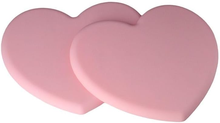 1pc Silicone Placemat, Pink, Silicone Heart-Shaped Mat, Heat Resistant Pot Holders, Multipurpose Non-Slip Kitchen Hot Pads for Countertops & Tables, Hot Dishes, Cookware, 6.1 * 6.69in