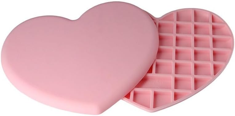 1pc Silicone Placemat, Pink, Silicone Heart-Shaped Mat, Heat Resistant Pot Holders, Multipurpose Non-Slip Kitchen Hot Pads for Countertops & Tables, Hot Dishes, Cookware, 6.1 * 6.69in