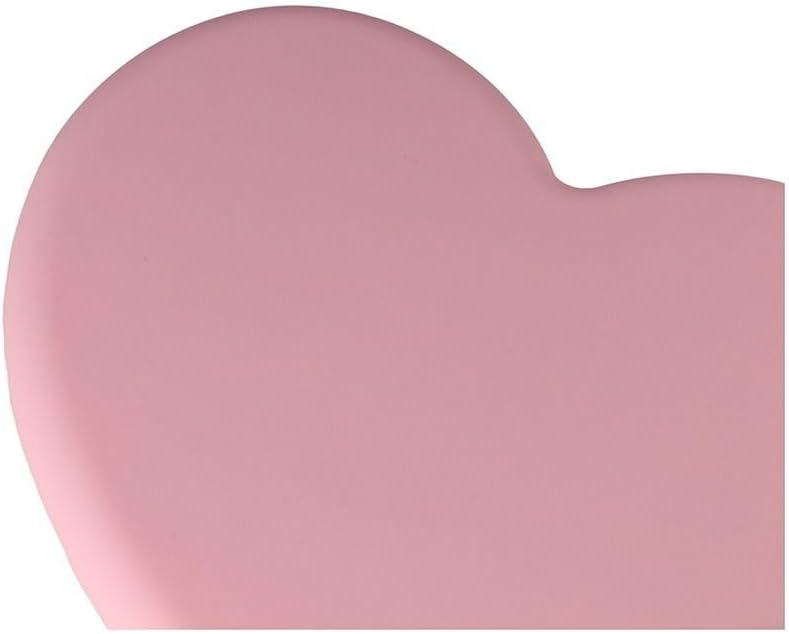 1pc Silicone Placemat, Pink, Silicone Heart-Shaped Mat, Heat Resistant Pot Holders, Multipurpose Non-Slip Kitchen Hot Pads for Countertops & Tables, Hot Dishes, Cookware, 6.1 * 6.69in