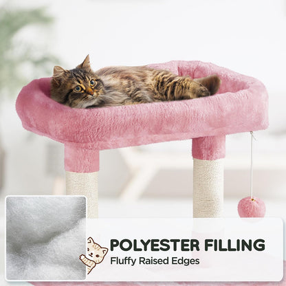 63in Large Cat Tree Cat Tower, Padded Perch, Stable Frame