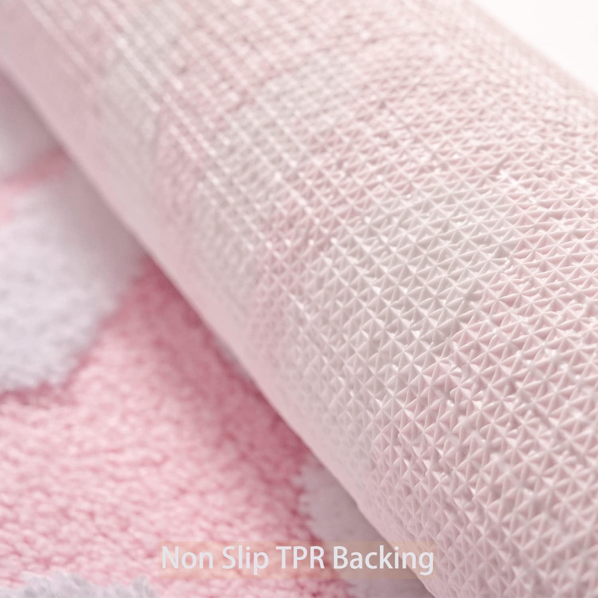 Pink Bathroom Rugs Cute Daisy Bath Mat White and Yellow Flower Decor Rug Non Slip Floor Carpet Microfiber Bathmat Super Absorbent Machine Washable Bathtub Mats for Shower (16x24 inch)