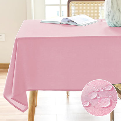 Textured Table Cloth Rectangle 52x70 Inch for Home Kitchen Decor
