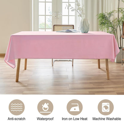 Textured Table Cloth Rectangle 52x70 Inch for Home Kitchen Decor