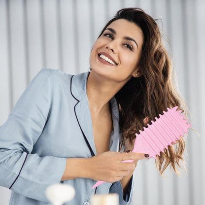 1 PCS Curly Hair Brush, Curl Defining Brush (Pink)