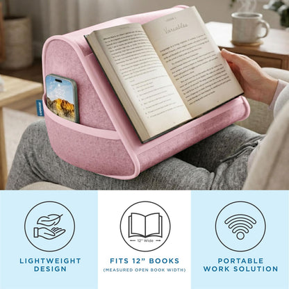 Book Pillow - Pink, Fits 6" x 9" Books