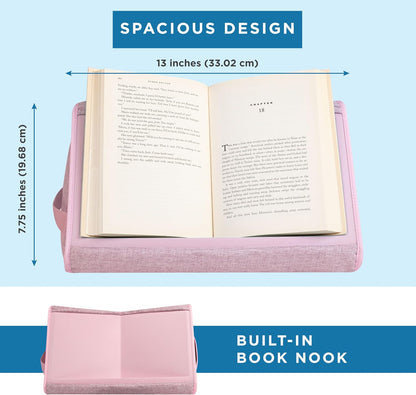 Book Pillow - Pink, Fits 6" x 9" Books
