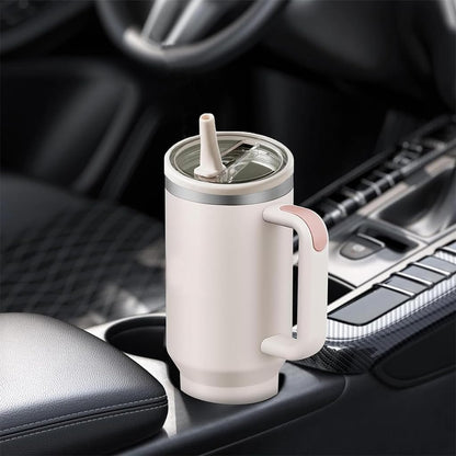 2 Pack 40 Oz Stanley Replacement Lid, Flip Straw Leak Proof Top Fit For Quencher, Spill Proof Design Tumbler Lid Replacement, Stanley Cup Lid Accessories (Light Pink 2 Pcs)