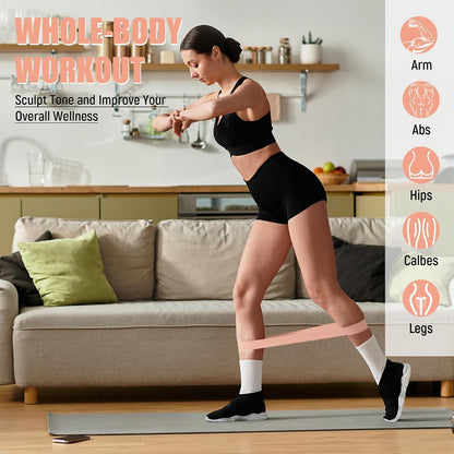 20 Pcs Resistance Bands Resistance Loop Exercise Bands Exercise Equipment Elastic Drag Ring for Women and Men Home Fitness, Gym, Yoga