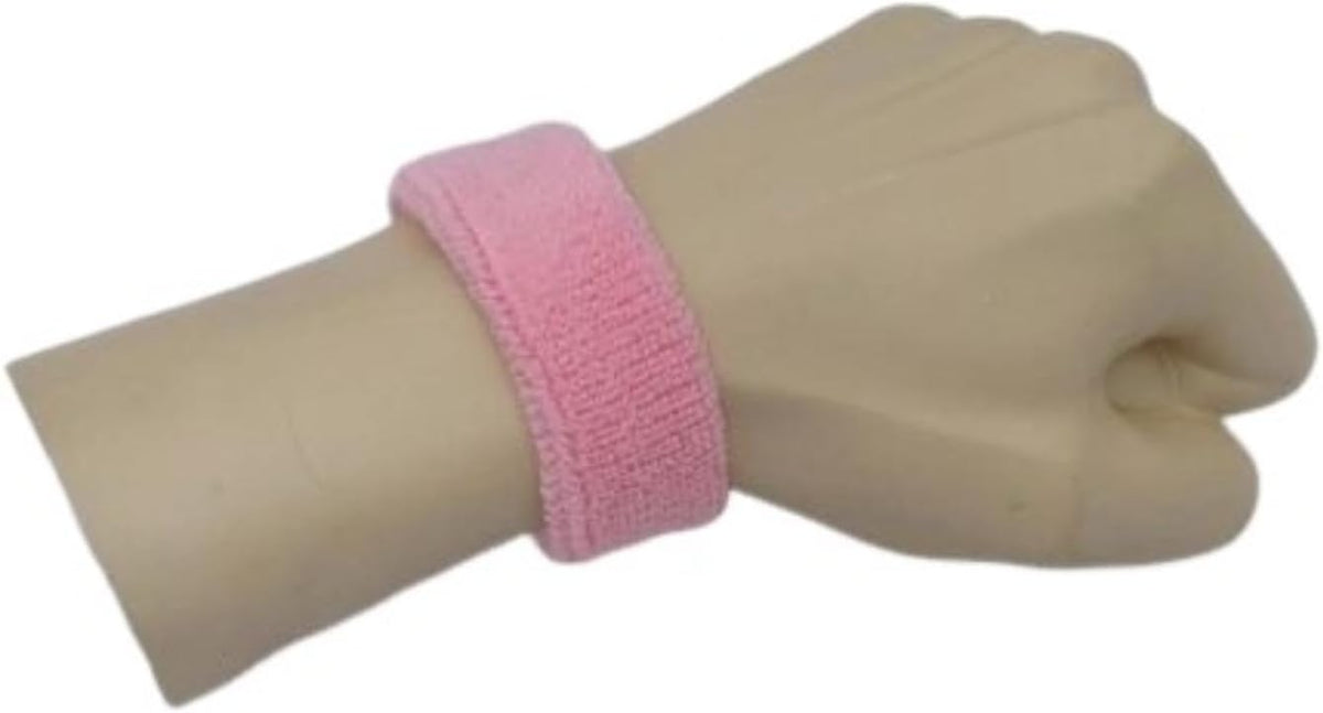 1 Inch Thin Cotton Terry Athletic Wrist Sweatbands