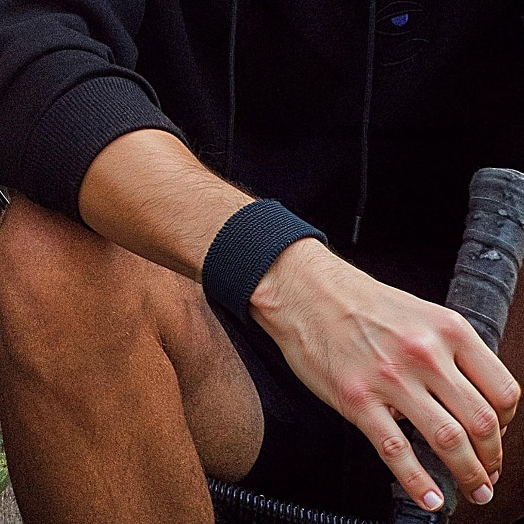 1 Inch Thin Cotton Terry Athletic Wrist Sweatbands