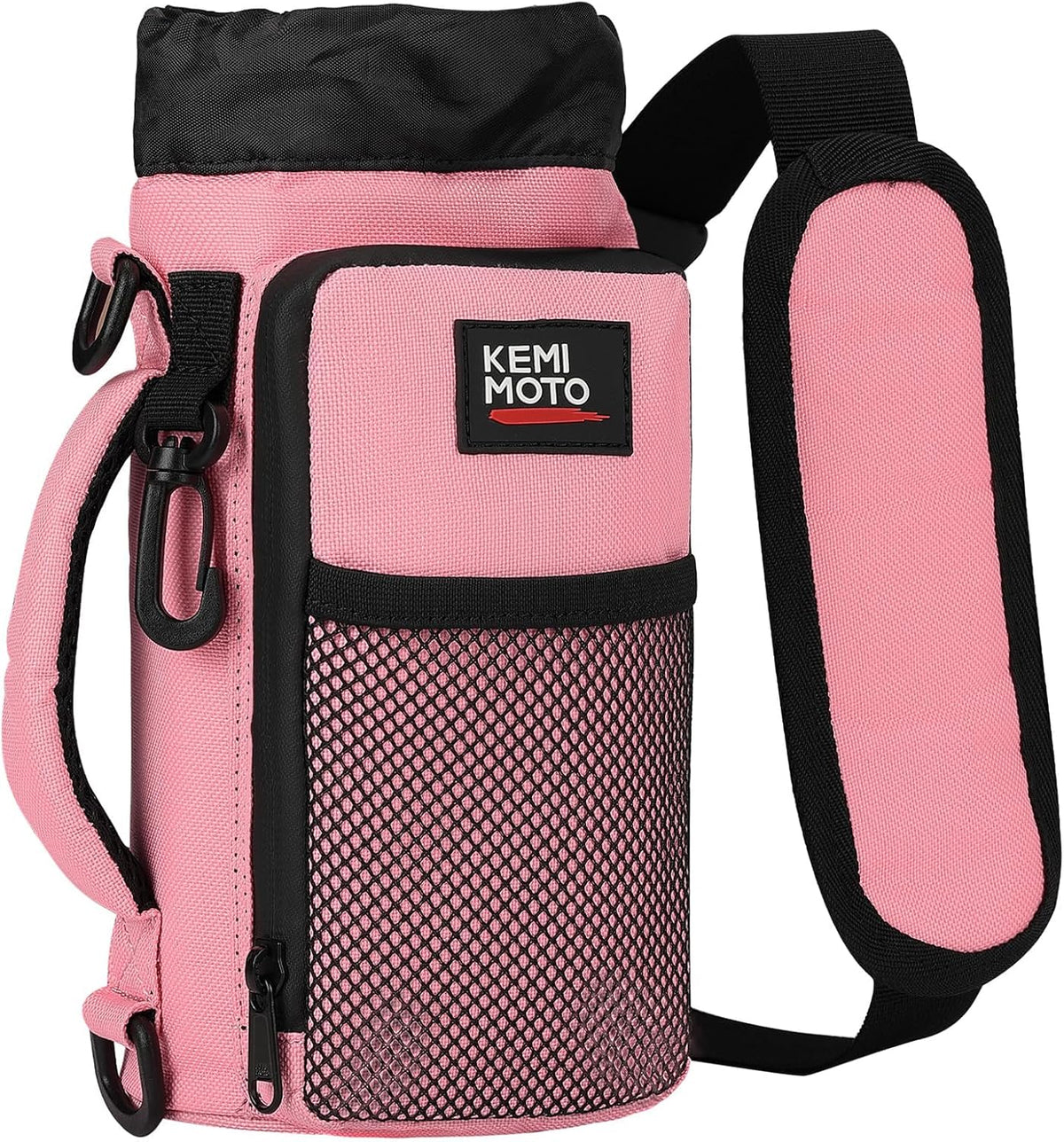 Water Bottle Holder Bag, Water Bottle Carrier with Adjustable Shoulder Strap, Water Bottle Pouch Holder for Hiking, Camping, Fishing, Compatible with YETI STANLEY SLM 32 oz, 40 oz, 64 oz