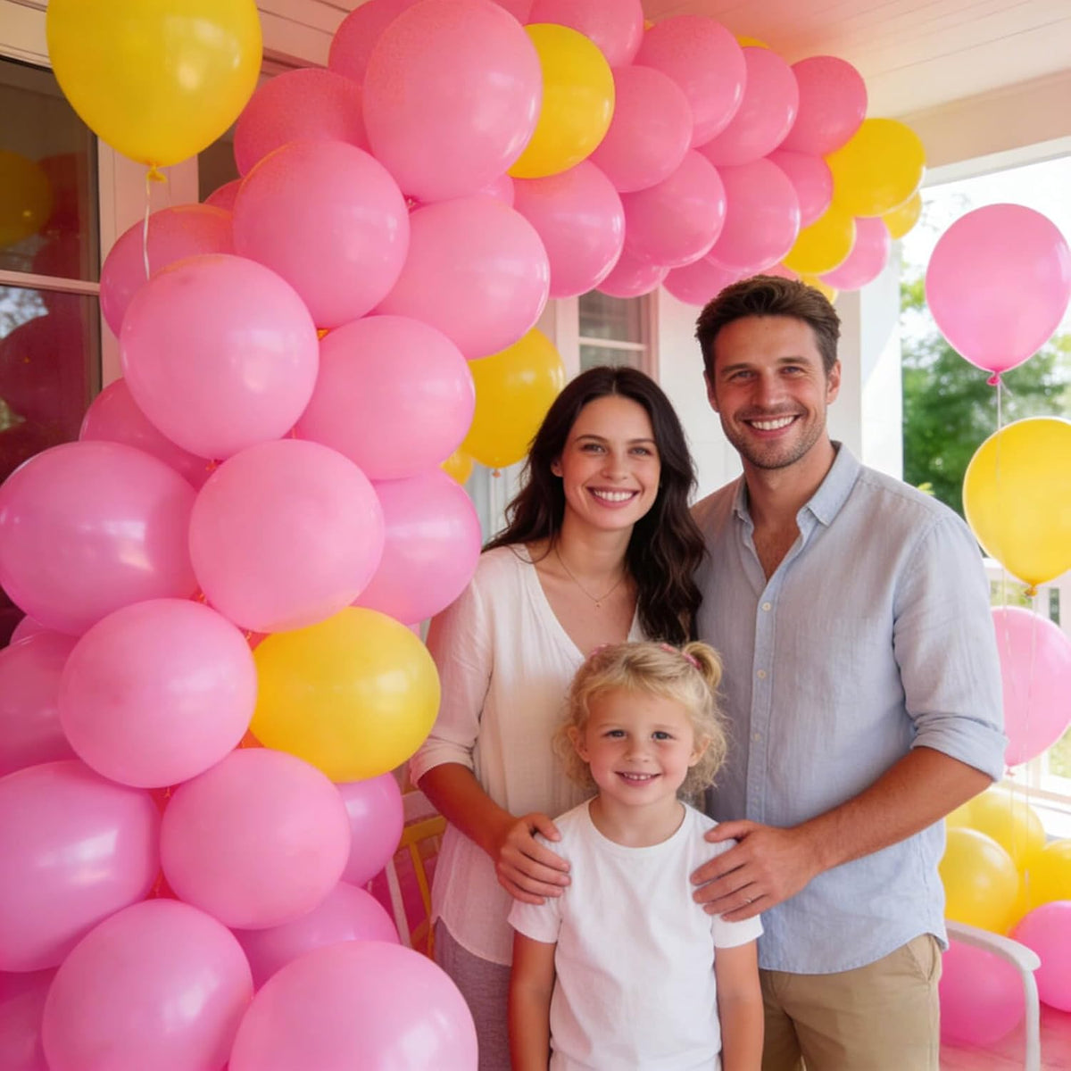 Pink Balloon 110pcs, Pink Latex Balloons12 inch for Birthday Valentine's Day Wedding(with 2 Ribbons)