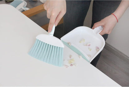 Mini Broom and Dustpan Set-Mini Whisk Set for Desk, Housekeeping, Office, Kitchen, Pet Nest, etc.,Daily Cleaning Necessity Plastic Mini Dustpan Set (Pink)