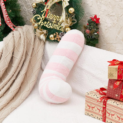 Candy Throw Pillow Christmas Decorations Soft Fluffy Candy Cane Pillow Stuffed Lollipop Plush Pillows Gifts for Home Decor Sofa Cushion (16 inch Candy Cane Pink)