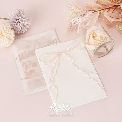 Light Pink Double Faced Satin Ribbon,1/8” x Continuous 50 Yards,Use for Bows Bouquet,Gift Wrapping,Baby Shower,Floral Arrangement