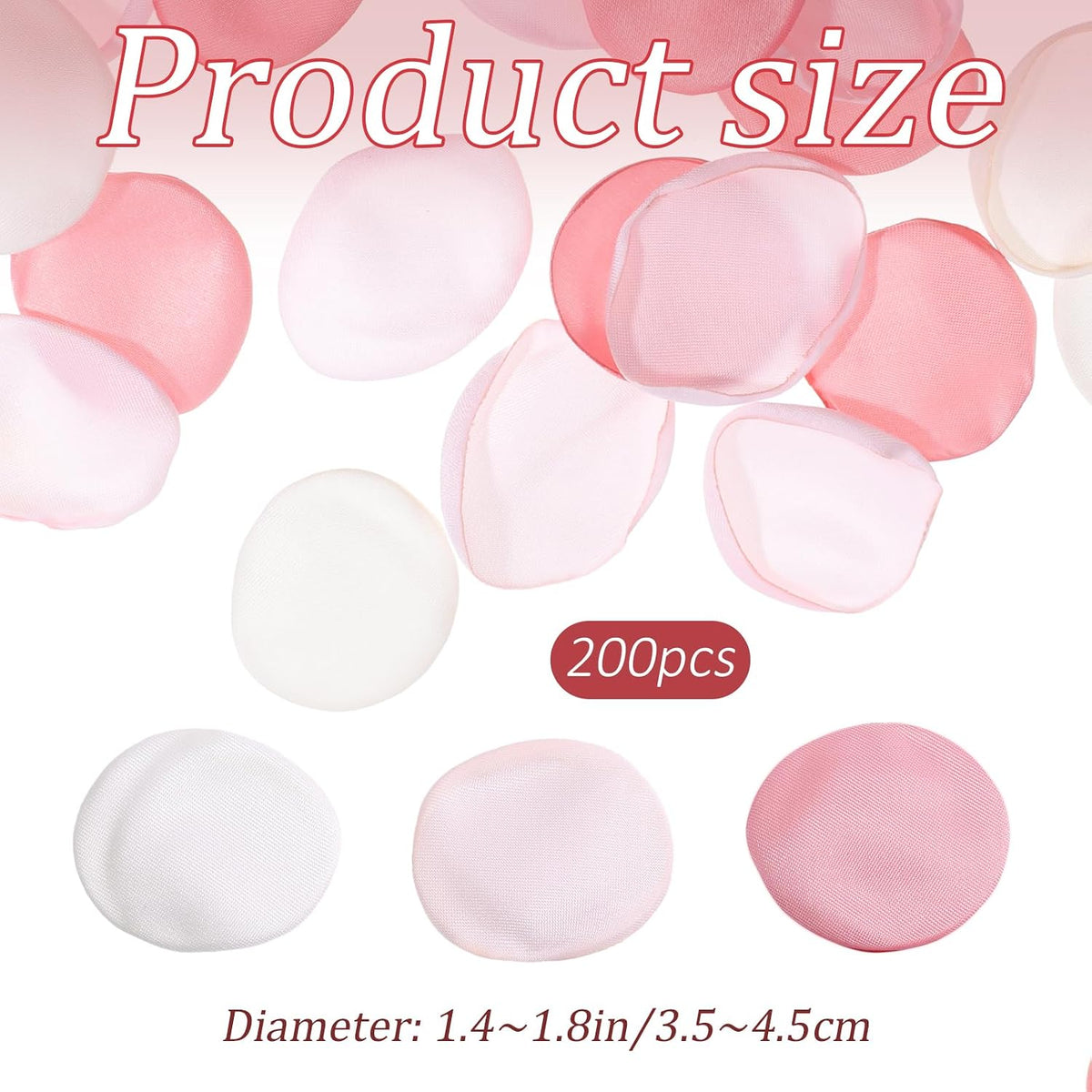 200 Pcs Fake Flower Petals Silk Rose Petals Artificial Flower Petal for Wedding Bridal Shower Romantic Night Aisle Reception Table Centerpieces Decor Pink