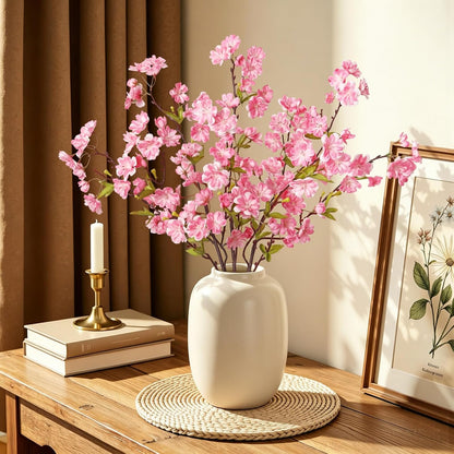 3PCS 35.4" Artificial Cherry Blossom Branches, Pink