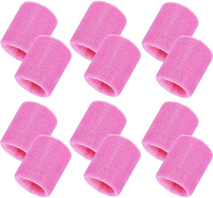 12 Pcs Sweatbands Wrist Bands