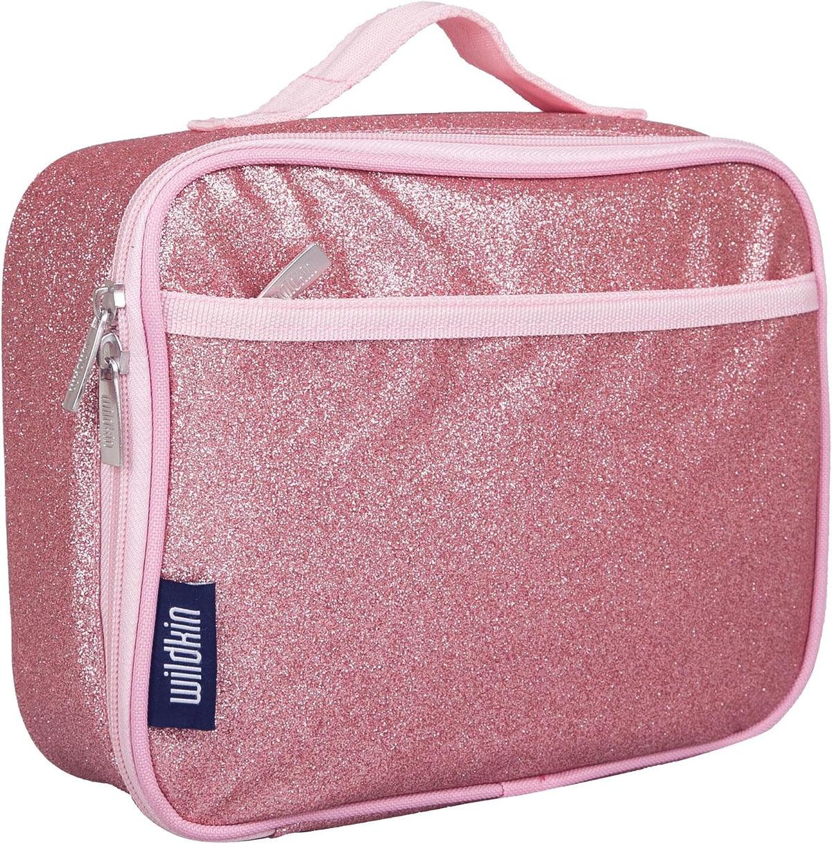 Kids Insulated Lunch Box, Pink Glitter