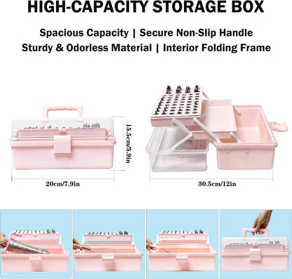 208 PCS Cake Decorating Kit,Baking supplies-Frosting Piping Kit