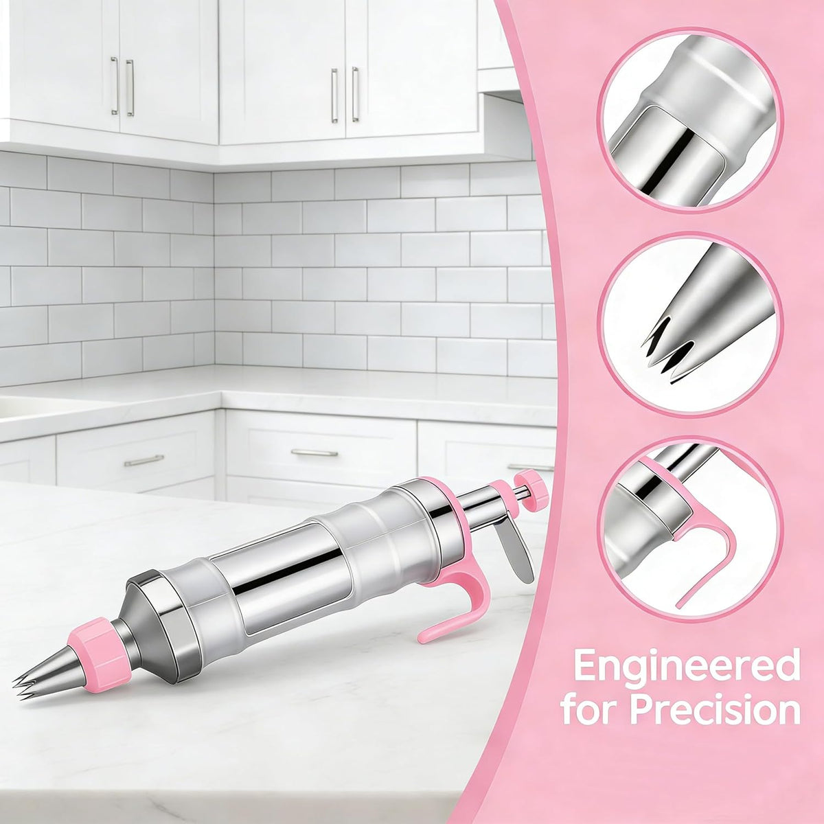 208 PCS Cake Decorating Kit,Baking supplies-Frosting Piping Kit