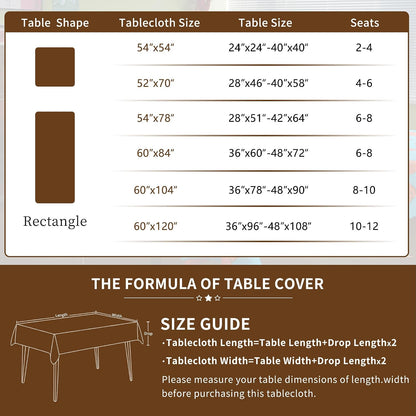 Rectangle Waterproof Tablecloth Linen Textured Table Cloth,Stain and Wrinkle Resistant Washable Fabric Table Cover for Dining, Party, Camping and Outdoor, 52 x 70 Inch, Pink Flower
