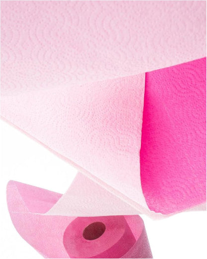 Renova Colored Paper Towel Jumbo Rolls – 2 Ply Sheets for Daily Kitchen Tasks, Strong Absorption, Compact Roll Design, Double-Faced Paper for Versatile Use, 120 Sheets per Roll