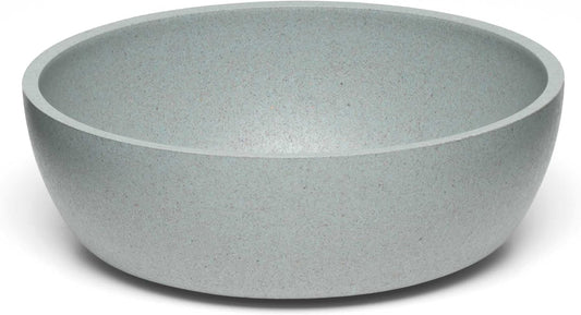 Loving Pets - Dolce Bamboo - Eco-Friendly Pet Bowls & Dishes for Dog, Cats, Puppy Food and Water Bowl -Sustainable and Dishwasher Safe, Made with Real Bamboo (Small, Slate-Grey)
