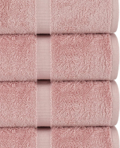 100% Cotton 8-Piece Towel Set, Pink