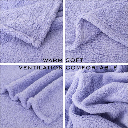 3 Blankets, Dog Cat Pet Blanket, Soft Warm Fleece, for Puppy, Small Dogs or Kitten, Cats, Plush Fuzzy Blanket for Bed, Sofa, Travel (32" x 24", 3/Pack, Lavender+Pink+Dark Pink)