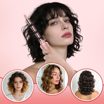 Heated Round Brush, Ceramic Tourmaline Ion 1/2 inch Curling Iron