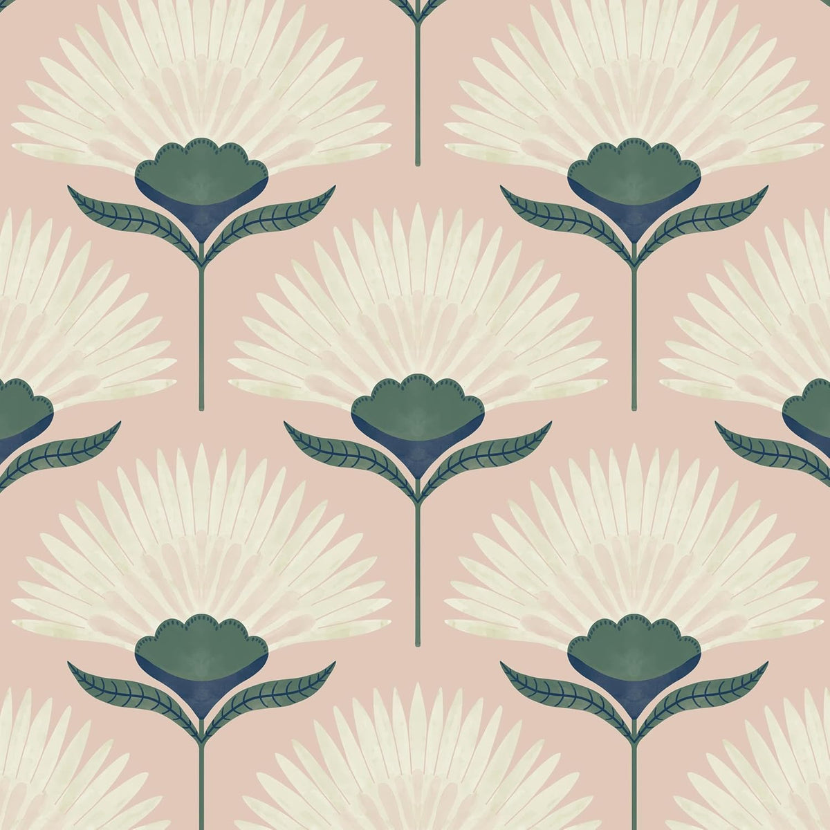 Vintage Wallpaper Peel and Stick Botanical Contact Paper Boho Wall Paper Pink Removable Self Adhesive Bathroom Bedroom Eco-Friendly Thicken 17.3" × 78.7"